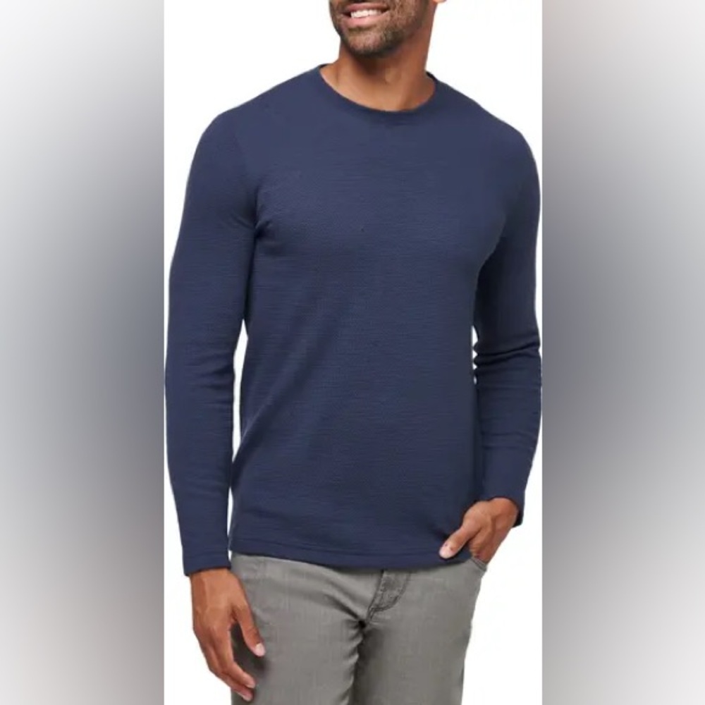 Banana Republic Navy Long Sleeve Tee - Picture 1 of 4